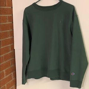 Men’s Large Champion green sweatshirt
